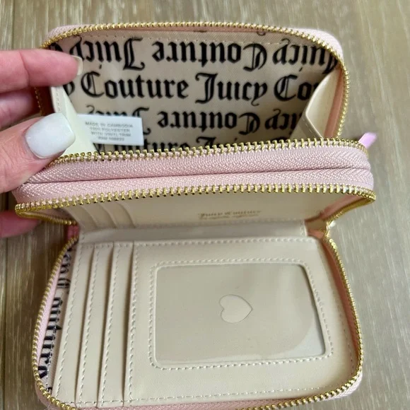 NWT Juicy Couture Dreamy Juicy Tote handbag daydreamer purse w wallet sage/white - Picture 14 of 15